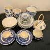 Assorted Blue and White Tea Set, John Maddock & Sons