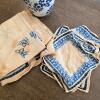 Blue and White Ginger Jar with Cloth Napkins - 3