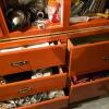 Large Orange Multi-Drawer Storage Cabinet - 5