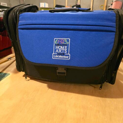 Creative Home Arts Club Rolling Craft Tote with Supplies