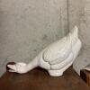 White Cast Iron Goose Doorstop