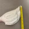 White Cast Iron Goose Doorstop - 7