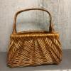Rectangular Wicker Basket with Handle - 3