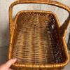 Rectangular Wicker Basket with Handle - 4