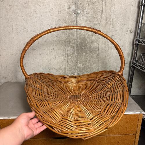 Round Wicker Gathering Basket