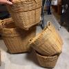 Set of 9 Nesting Woven Wicker Baskets - 3