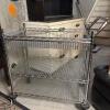 Seville Classics 3-Tier Chrome Wire Utility Cart on Casters