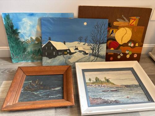 Collection of Five Original Paintings