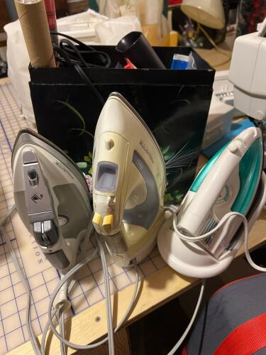 Steam Irons and Ironing Accessories Lot