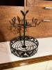 Black Metal Tabletop Mug Tree Stand