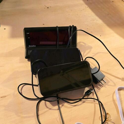 Three Digital Alarm Clocks Westclox, USB, Type-C