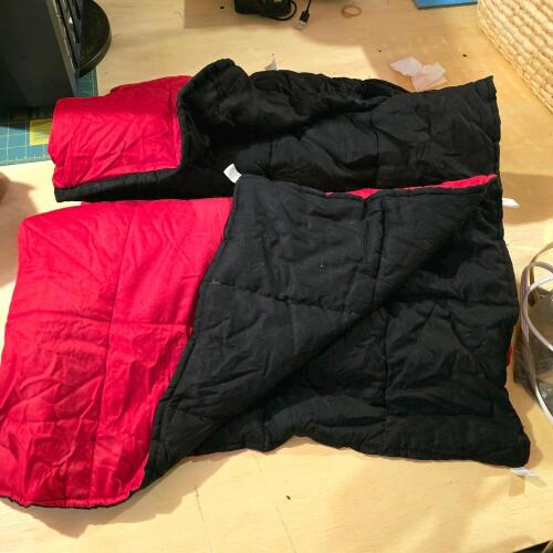 Black and Red Weighted Blanket