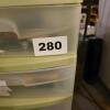 Plastic Drawer Storage Organizer with Contents - 5