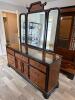 Asian-Style Dresser with Glass Top and Mirror - 2
