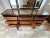 Asian-Style Dresser with Glass Top and Mirror - 3