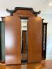 Asian-Style Dresser with Glass Top and Mirror - 5