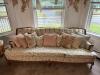 French Provincial-Style Floral Upholstered Sofa
