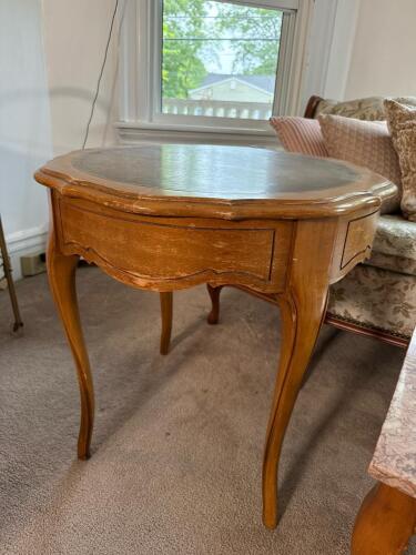 French Provincial-Style Round Side Table