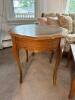 French Provincial-Style Round Side Table - 2