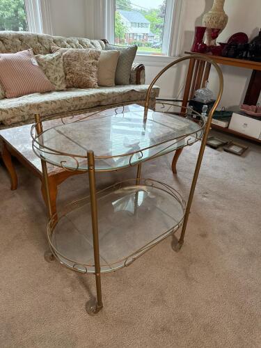 Mid-Century Modern-Style Bar Cart
