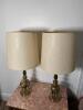 Pair of Brass Hollywood Regency-Style Table Lamps
