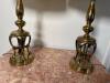 Pair of Brass Hollywood Regency-Style Table Lamps - 2