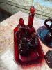 Avon 1990 Ruby Red Cape Cod Glassware Set - 2
