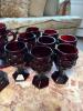 Avon 1990 Ruby Red Cape Cod Glassware Set - 5