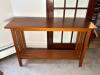 Mission-Style Wood Console Table - 2