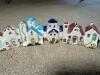 Hand Painted Ceramic Miniature Houses Assorted European Style - 3