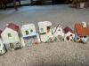Hand Painted Ceramic Miniature Houses Assorted European Style - 4