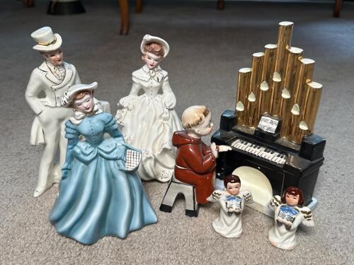 Florence Ceramics Figurines, Victorian-Style