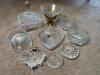 Assorted Cut Glass and Crystal Bowls