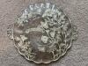 25th Anniversary Frosted Glass Plate With Floral Design - 4