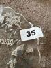 25th Anniversary Frosted Glass Plate With Floral Design - 6