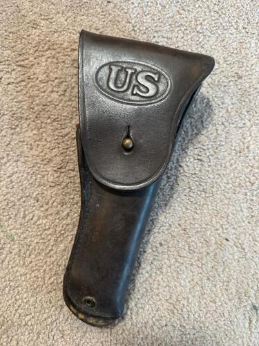 U.S. Marked Leather Flap Holster