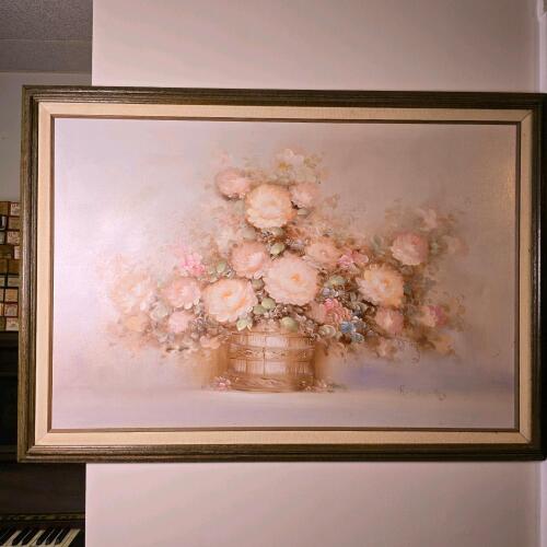 Framed Floral Still Life Wall Art, 28 x 40 in.