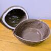 Ceramic Squirrel-on-Walnut Lidded Dish, 8.5 in. High - 3
