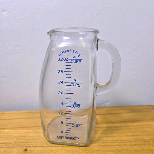 Formulette 32oz Glass Baby Formula Measuring Pitcher, 8.25in