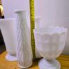 Milk Glass Vases Compote E.O. Brody Co. - 5
