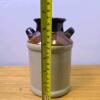Stoneware Milk Jug, Brown and Tan, 6.5 in. - 2