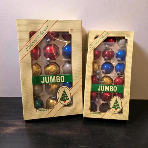 Classic Living Christmas Collection Jumbo Glass Ornaments