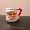 Santa Claus Mug, 3.5 in. Height, Ceramic, Paint Wear