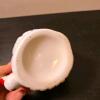 Santa Claus Mug, 3.5 in. Height, Ceramic, Paint Wear - 4