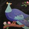 Peacock Crewel Embroidery Panel, 29" x 39" - 2