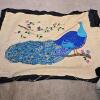 Peacock Crewel Embroidery Panel, 29" x 39" - 3