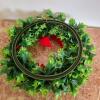 Artificial Holly Wreath with Red Bow, 16 in. - 2