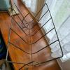 Mid-Century Modern-Style Wire Metal Magazine Rack, 20 in. - 2
