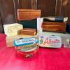 Assorted Jewelry and Trinket Boxes, Cedar, Tin, Fabric-Covered