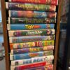 Large Assorted Family VHS and DVD Movies Lot with Stands - 3